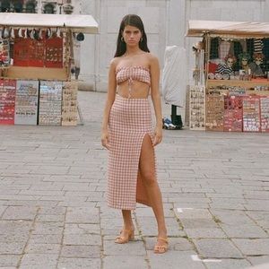 PALOMA WOOL - CHECK SKIRT - SIZE 40